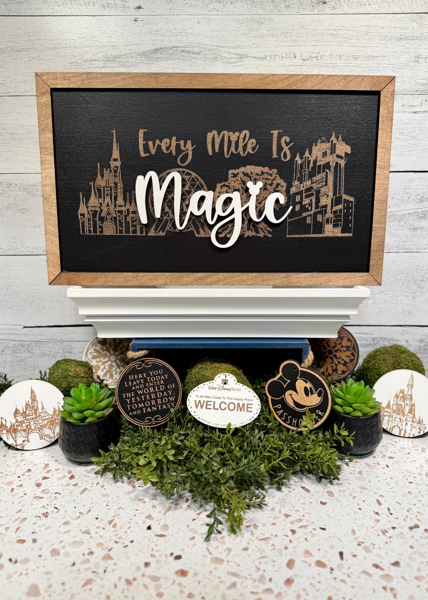 Every Mile Is Magic Framed Sign