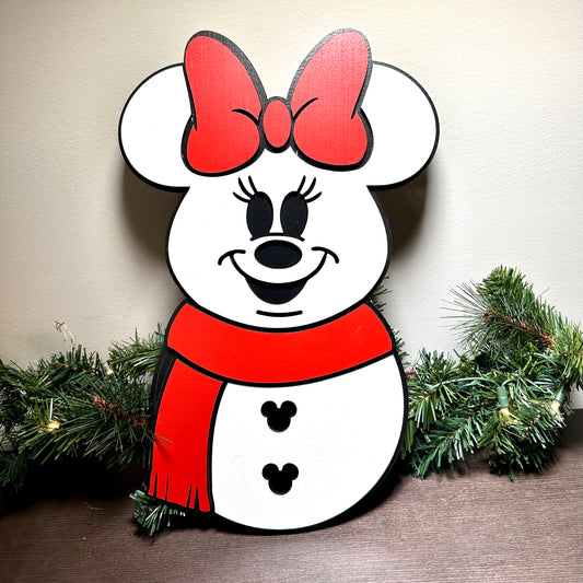 Girl Snowmouse Sign