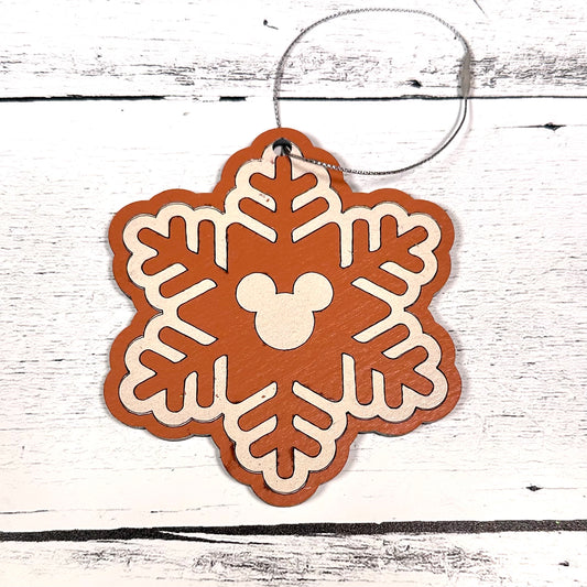 Gingerbread Snowflake Christmas Ornament