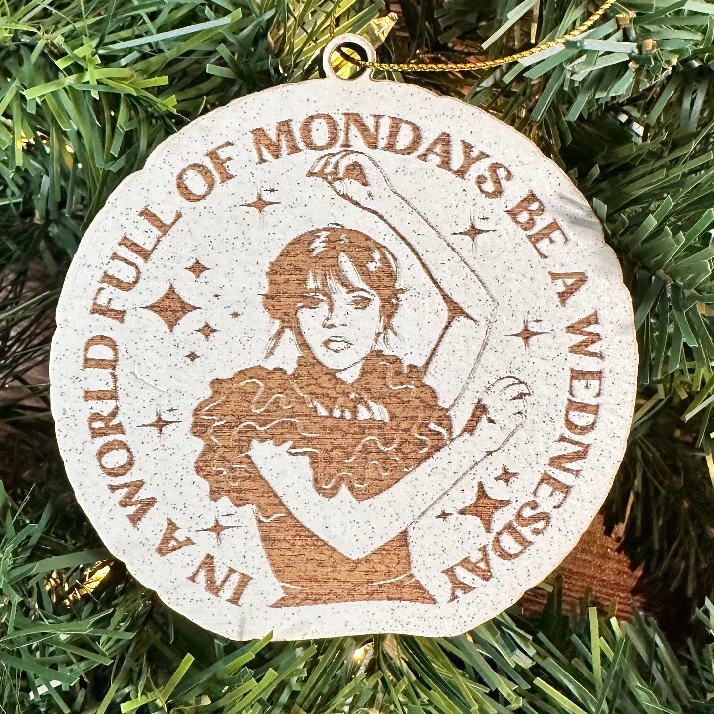 Be A Wednesday Christmas Ornament