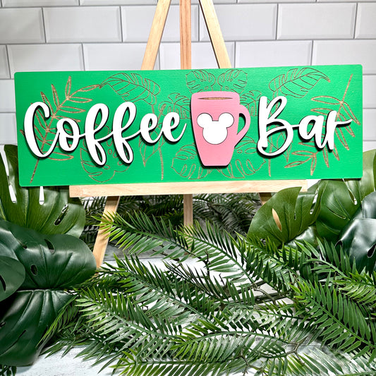 Coffee Bar Sign - TROPICAL