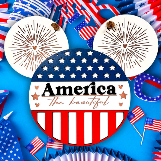 Anerica Mouse Wall Sign