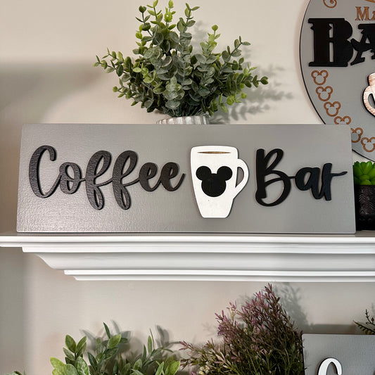 Coffee Bar Sign - Gray