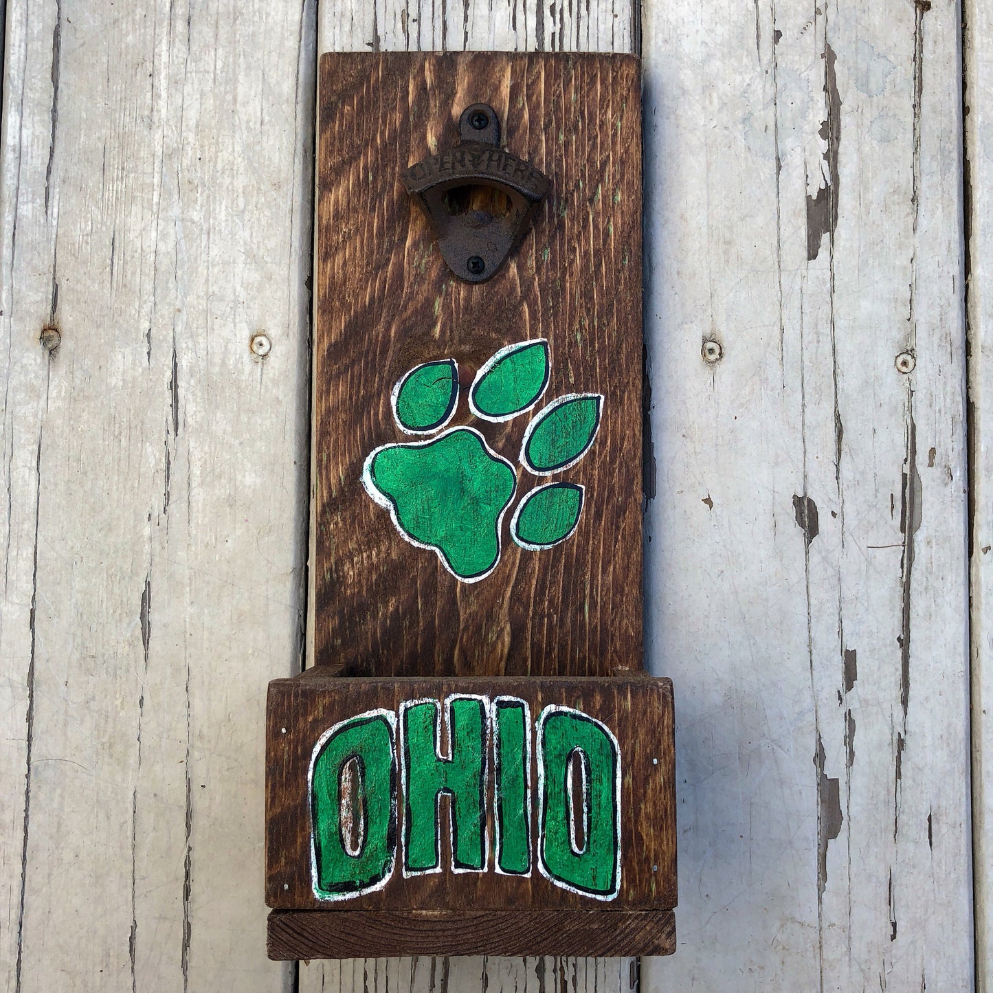 Bobcat Pride Bottle Opener With Catcher