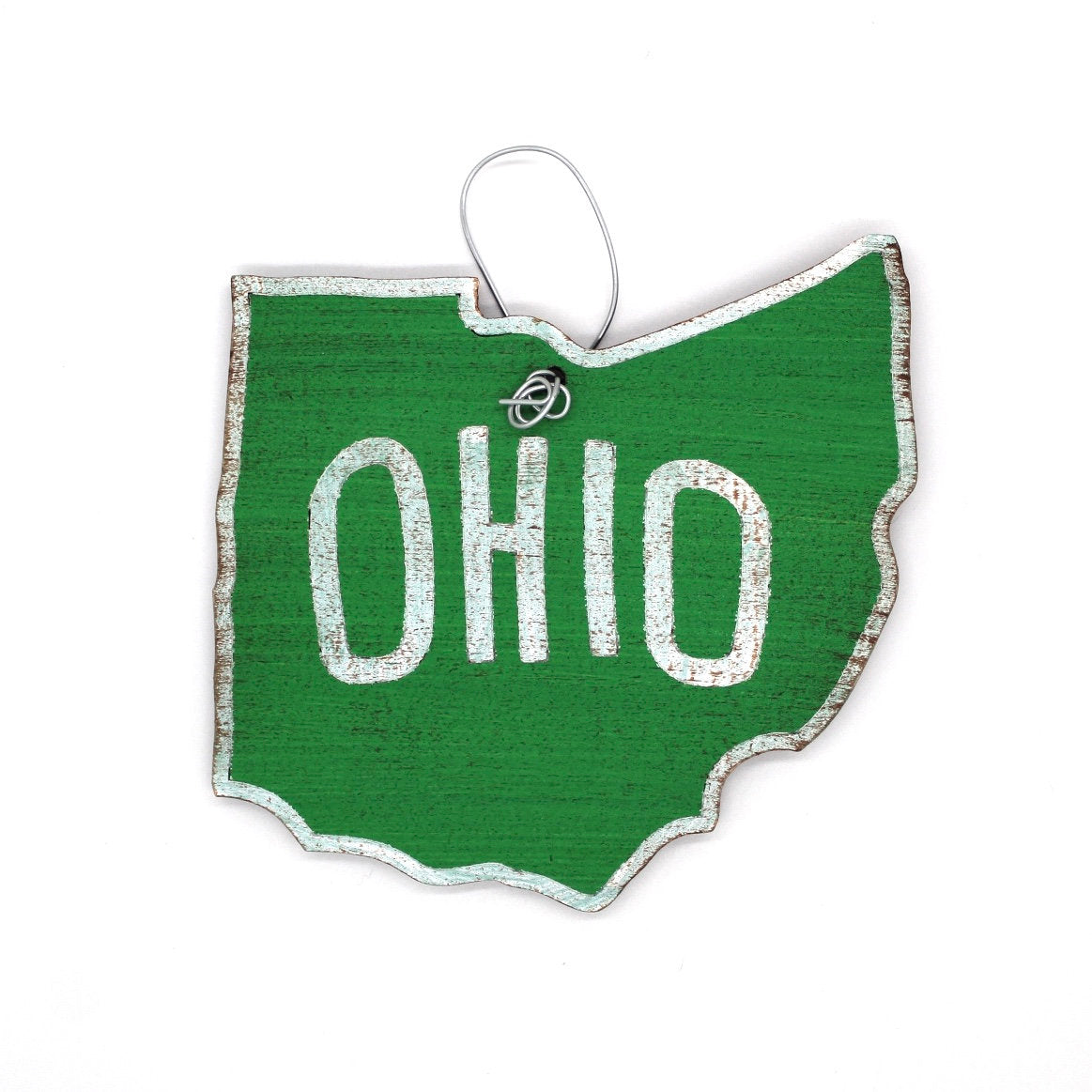 Green Ohio Ornament