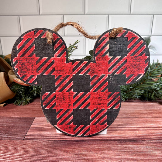 Buffalo Plaid Sign