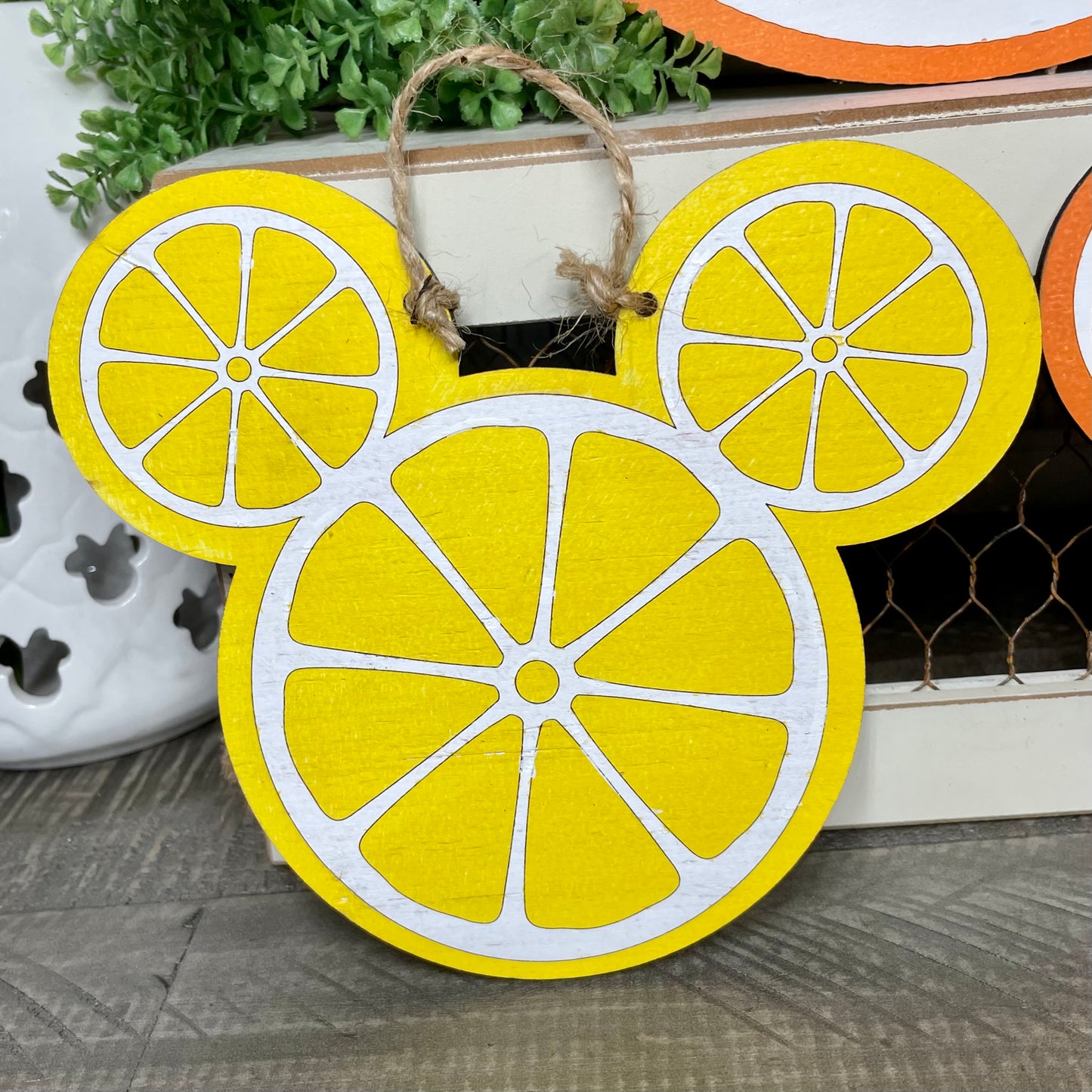 Hello Lemon Sunshine Mouse Wall Sign