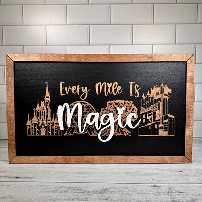 Every Mile Is Magic Framed Sign