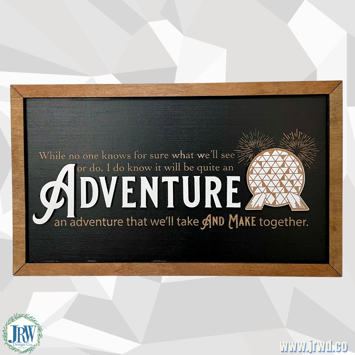 Park Inspired Epcot Framed Sign