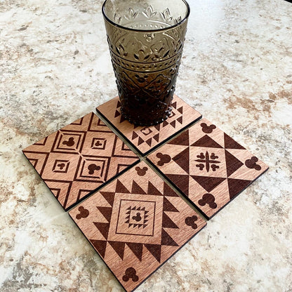 Aztec Mouse Coasters