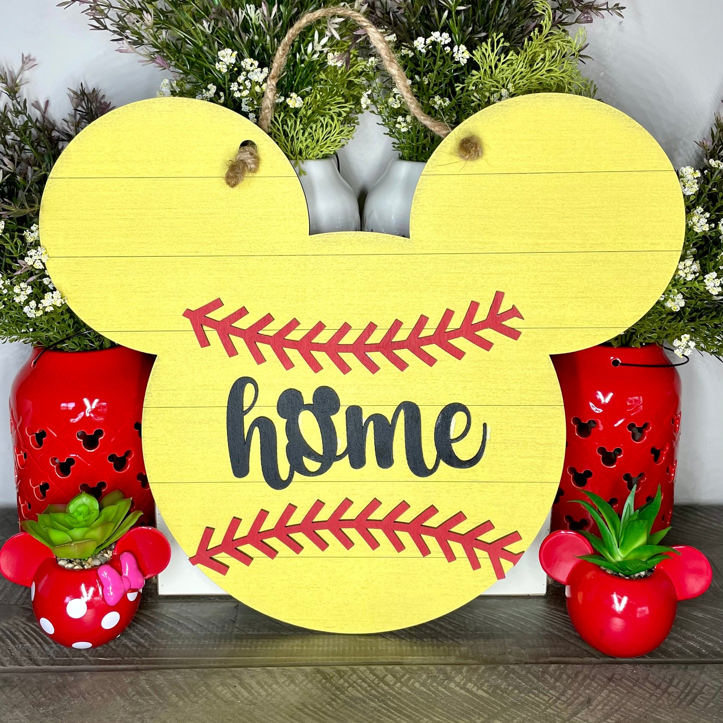 Softball Mouse Wall Sign