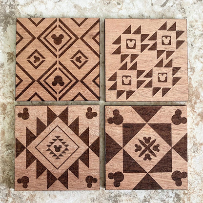 Aztec Mouse Coasters