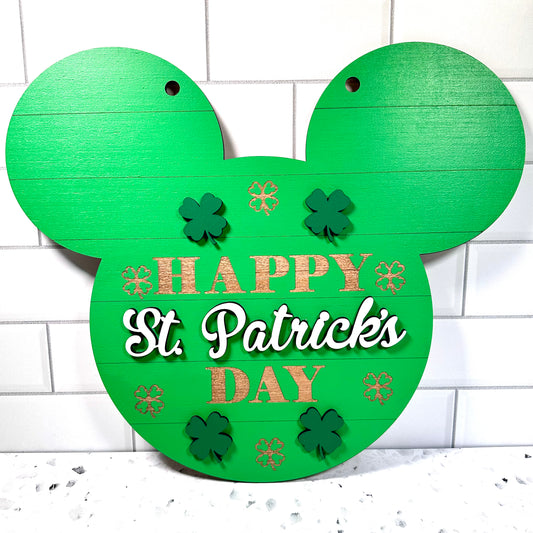 Happy St. Patrick’s Day MouseWall Sign