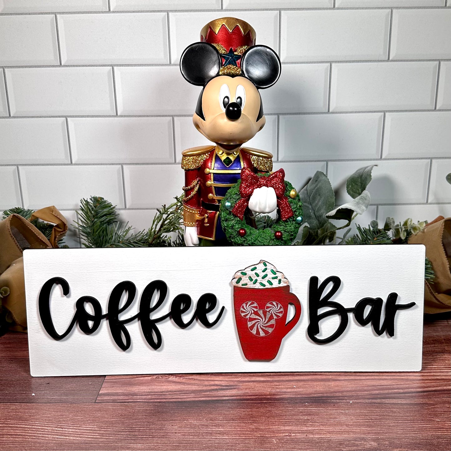 White Christmas Coffee Bar Sign